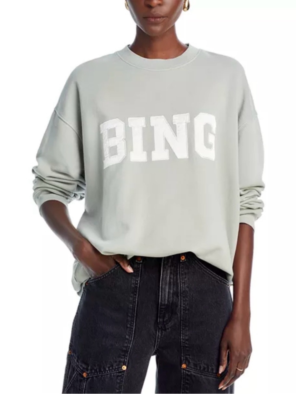 ANINE BING Tyler BING Oversized Sweatshirt Sage Size S